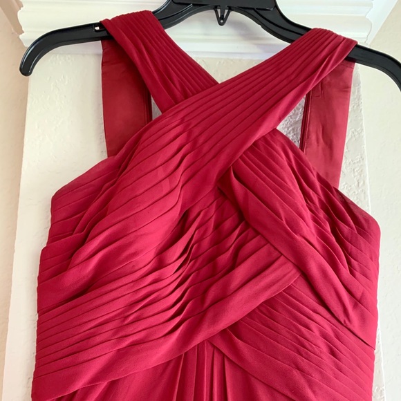 Azazie Bridesmaid Dress Red - Picture 2 of 3